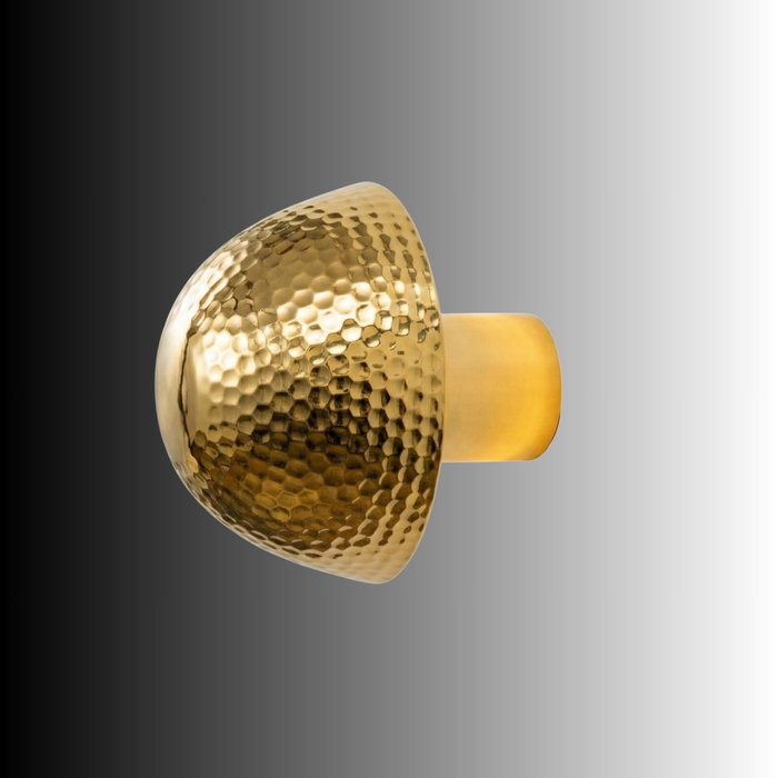 Opviq Lámpara de Pared de Metal Dorado